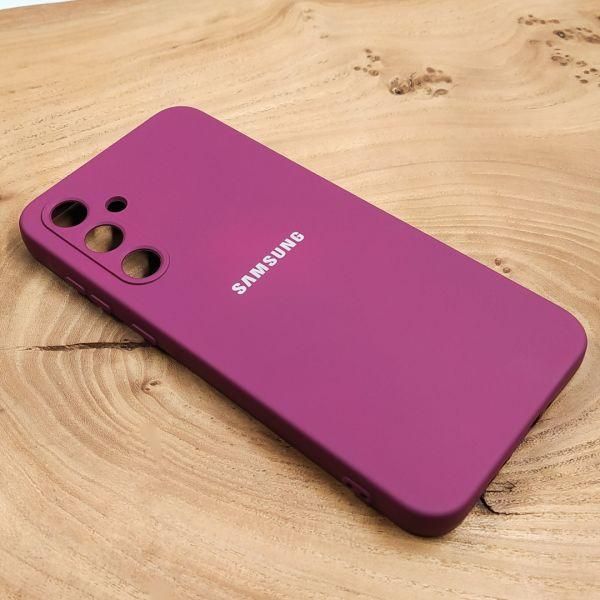 Чохол Silicone case Samsung A35 5G Marsala