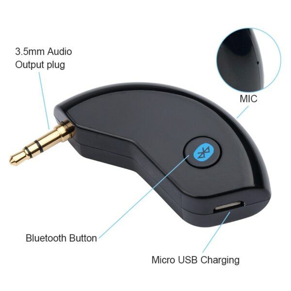 Bluetooth адаптер AUX BT-188 (Bluetooth Receiver 5.0) з мікрофоном Hands Free
