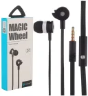 Дротові вакуумні навушники Celebrat D1 Magic Wheel з мікрофоном (3.5 mm, чорні)