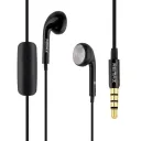 Дротові навушники-вкладиші Remax RM-303 Pure Music з мікрофоном (3.5 mm, чорні)