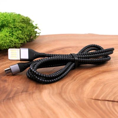 Кабель Borofone BU11 USB двосторонній - Micro USB у нейлоновому обплетенні(зас.тов.)