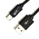 Кабель USB — TYPE-C 1 м тканинне обплетення(зас.тов.)