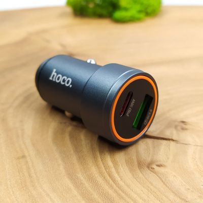 Автомобільний зарядний пристрій HOCO Z57A PD/QC USB-A+USB-C 30W