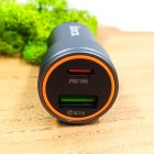 Автомобільний зарядний пристрій HOCO Z57A PD/QC USB-A+USB-C 30W