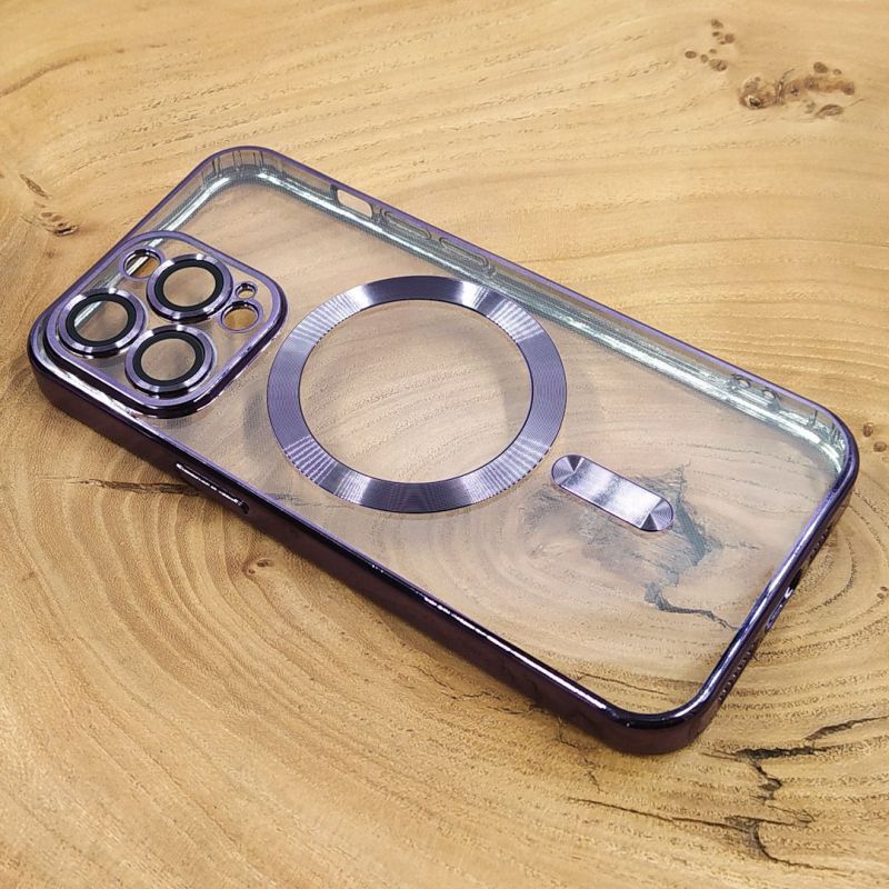 Чохол Chrome case with MagSafe iPhone 14 Pro Max Purple