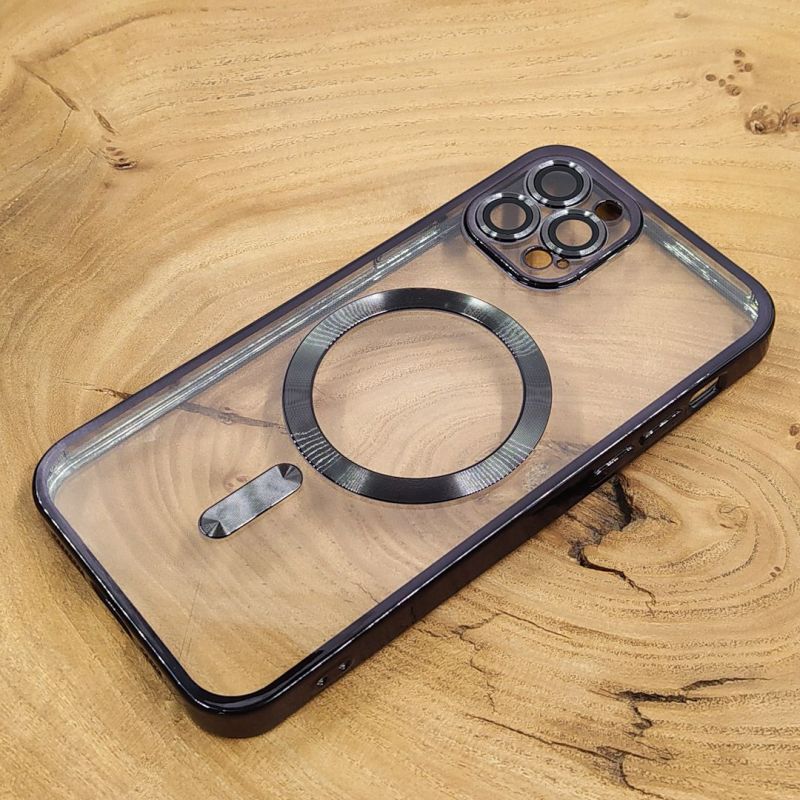 Чохол Chrome case with MagSafe iPhone 12 pro Black