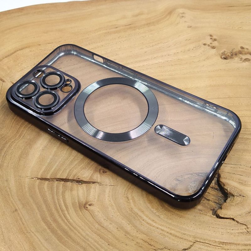Чохол Chrome case with MagSafe iPhone 13 pro Black