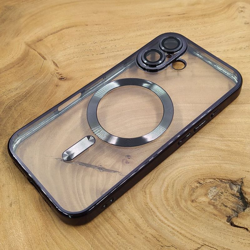 Чохол Chrome case with MagSafe iPhone 16 Black