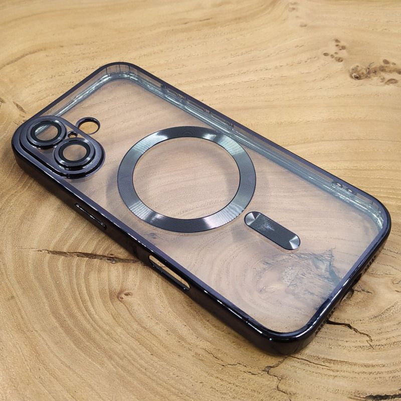 Чохол Chrome case with MagSafe iPhone 16 Black