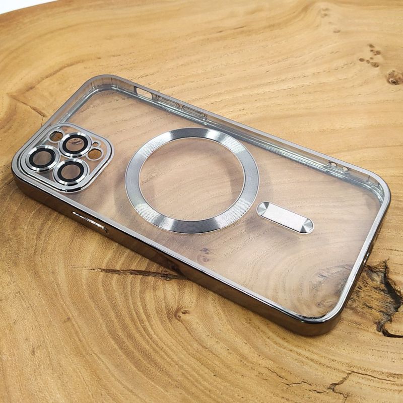 Чохол Chrome case with MagSafe iPhone 12 Pro Silver