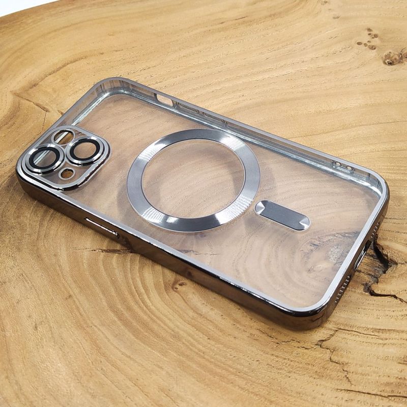 Чохол Chrome case with MagSafe iPhone 15 Silver