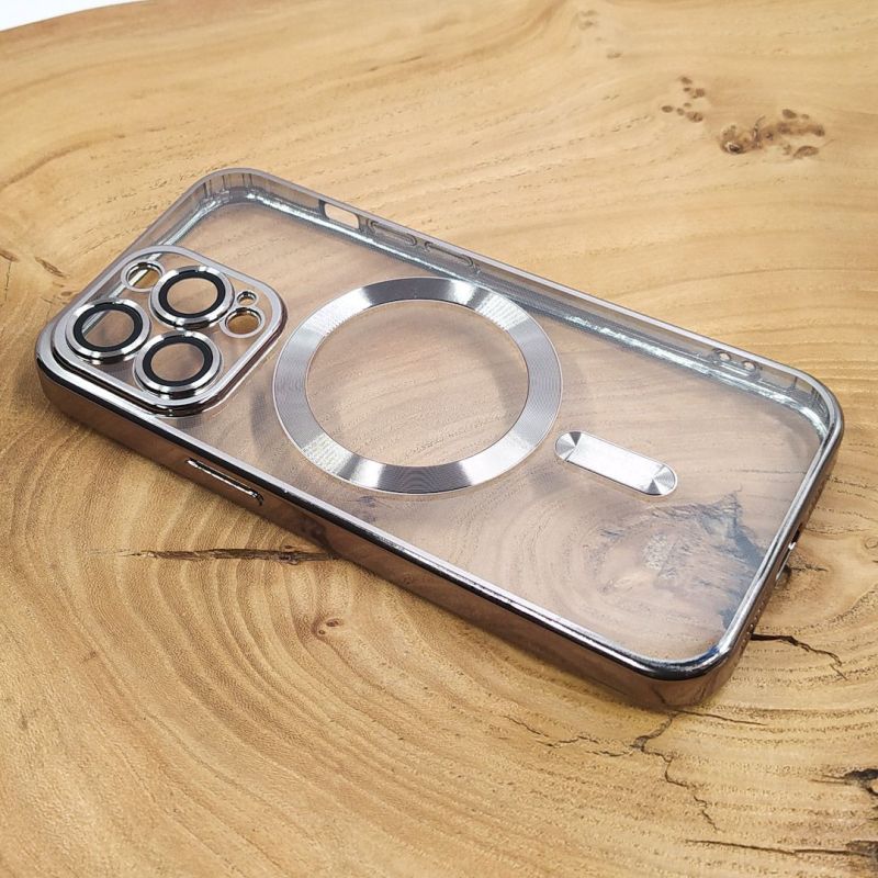 Чохол Chrome case with MagSafe iPhone 14 Pro Max Silver
