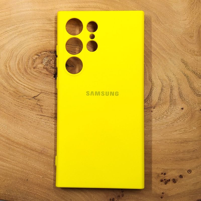 Чохол Silicone case Samsung S24 Ultra Brilliantly Yellow
