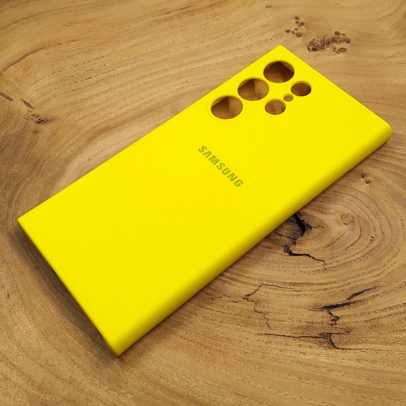 Чохол Silicone case Samsung S24 Ultra Brilliantly Yellow