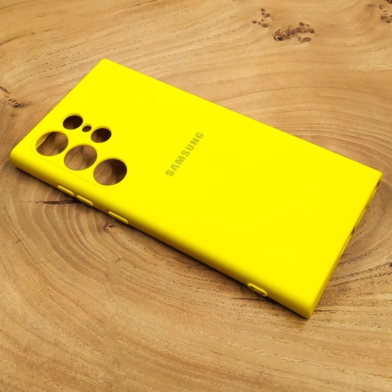 Чохол Silicone case Samsung S24 Ultra Brilliantly Yellow