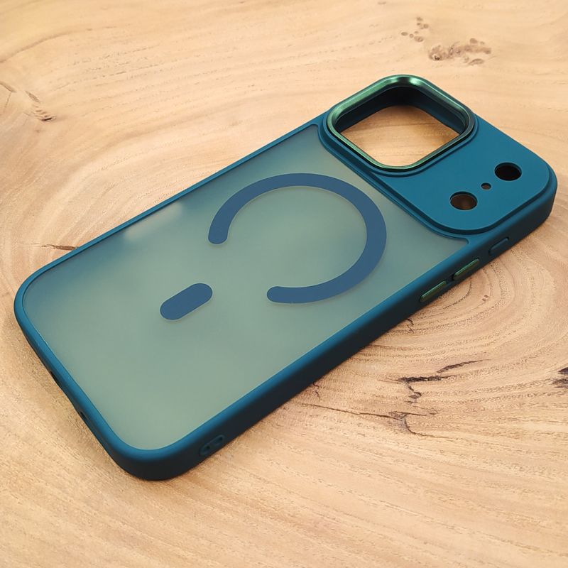 Чохол HOCO Smoke case Matte with MagSafe для iPhone 17 Pro Max Dark Green