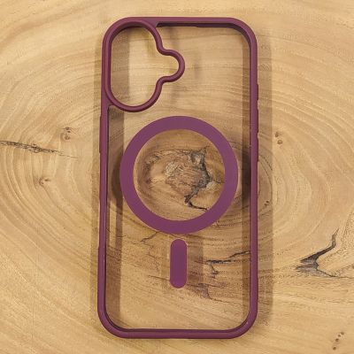 Чохол HOCO Smoke case with MagSafe для iPhone 17 Marsala