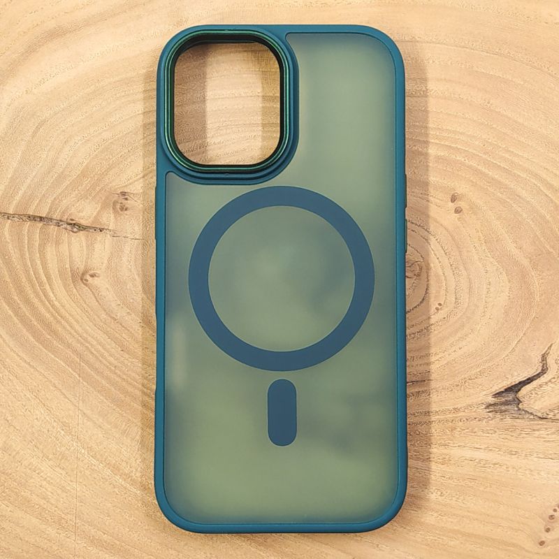 Чохол HOCO Smoke case Matte with MagSafe для iPhone 17 Dark Green
