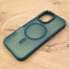 Чохол HOCO Smoke case Matte with MagSafe для iPhone 17 Dark Green