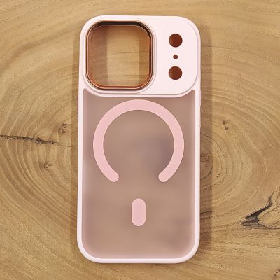 Чохол HOCO Smoke case Matte with MagSafe iPhone 17 Pro Max Pink