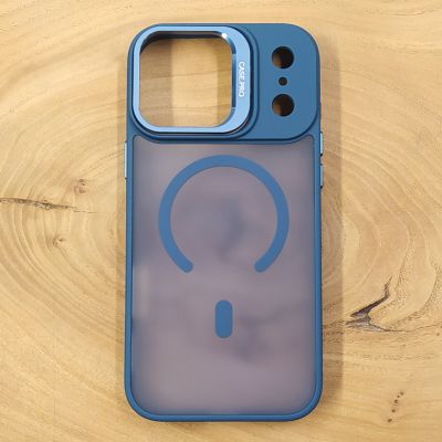 Чохол Baseus Smoke case Magsafe with Metal Stand для iPhone 17 Pro Max Dark Blue