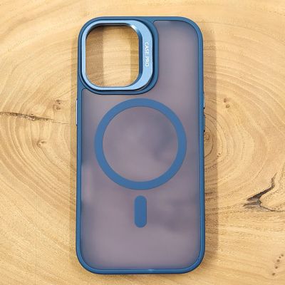 Чохол Baseus Smoke case Magsafe with Metal Stand для iPhone 17 Dark Blue