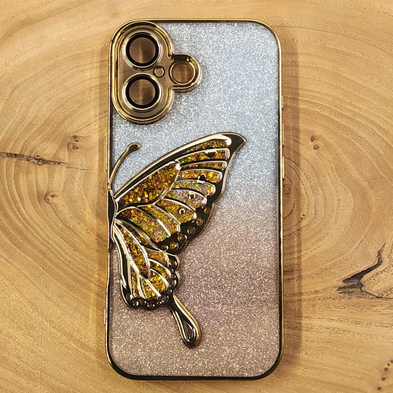 Чохол USAMS Butterfly case для iPhone 17 Gold