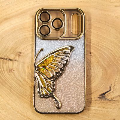 Чохол USAMS Butterfly case для iPhone 17 Pro Gold
