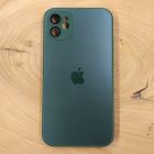 Матовий скляний чохол Glass case для Iphone 11 Green