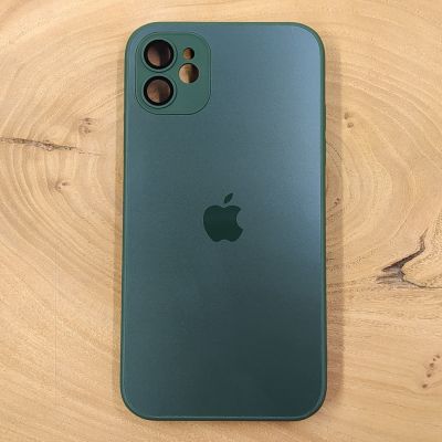 Матовий скляний чохол Glass case для Iphone 11 Green