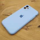 Чохол Silicone Case Full Cover для iPhone 11 Blue Agate