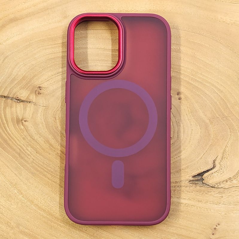 Чохол HOCO Smoke case Matte with MagSafe iPhone 17 Red