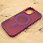 Чохол HOCO Smoke case Matte with MagSafe iPhone 17 Red