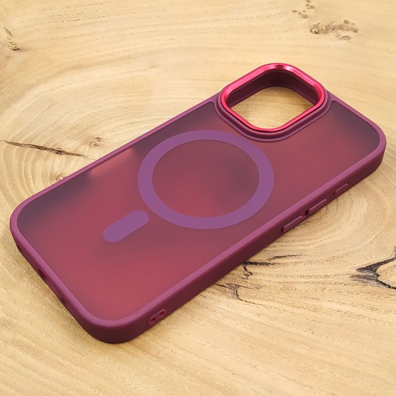 Чохол HOCO Smoke case Matte with MagSafe iPhone 17 Red