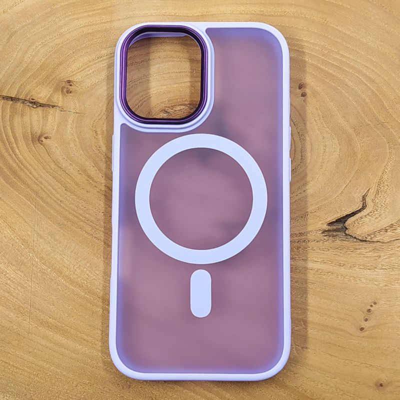 Чохол HOCO Smoke case Matte with MagSafe для iPhone 17 Light Purple