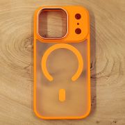 Чохол HOCO Smoke case Matte with MagSafe iPhone 17 Pro Orange