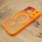 Чохол HOCO Smoke case Matte with MagSafe iPhone 17 Pro Orange