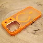 Чохол HOCO Smoke case Matte with MagSafe iPhone 17 Pro Orange