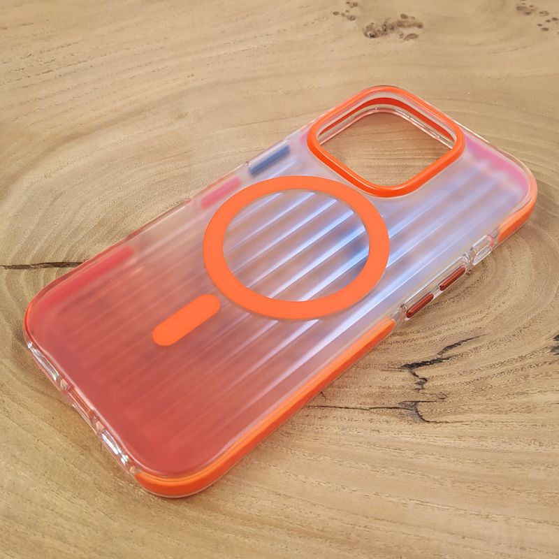 Чохол Ocean Ribbed Gradient з MagSafe для iPhone 16 Pro Max Orange