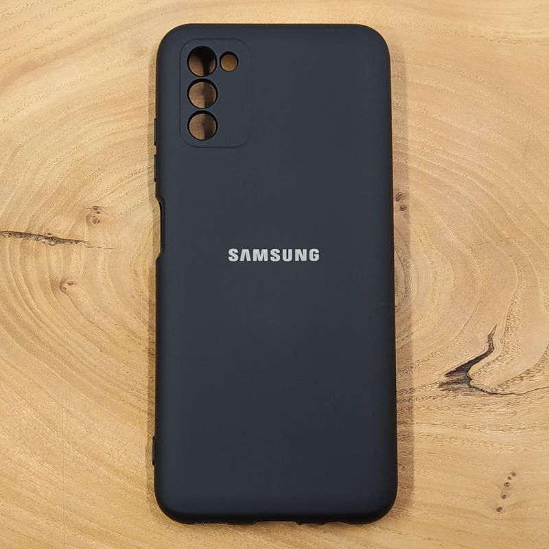 Чохол Silicone case Samsung A03S 4G Black