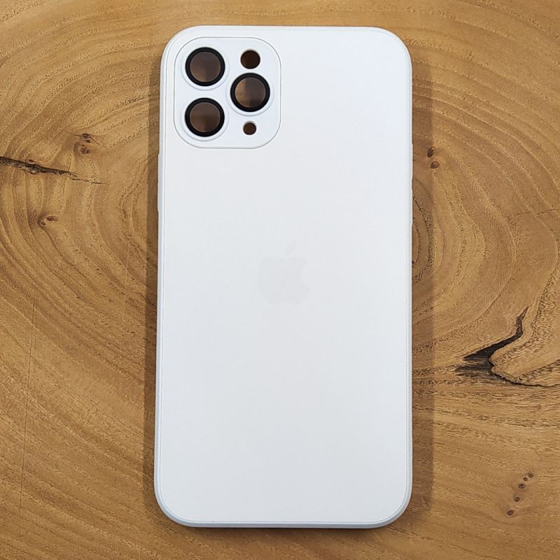 Матовий скляний чохол Glass case для iPhone 11 Pro White