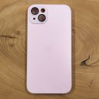 Матовий скляний чохол Glass case для iPhone 14 Plus Pink
