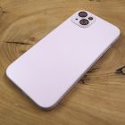 Матовий скляний чохол Glass case для iPhone 14 Plus Pink