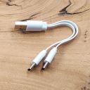 Короткий кабель-розгалужувач USB на 2 x Type-C Double Charge