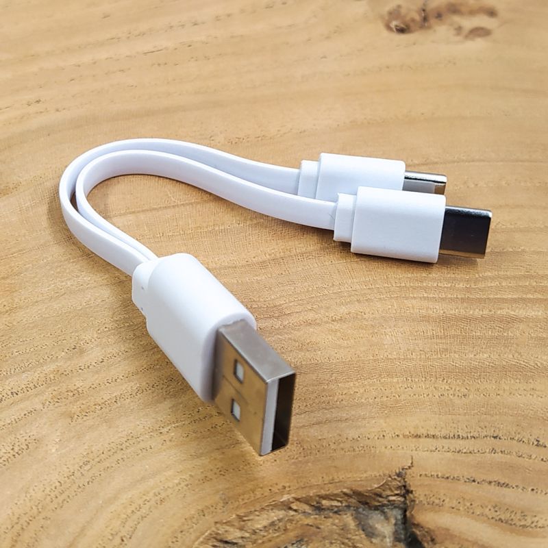 Короткий кабель-розгалужувач USB на 2 x Type-C Double Charge
