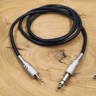 Аудіо-кабель AUX Jack 3.5mm - Jack 6.3mm 1.5m