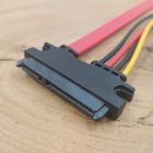 Шлейф-перехідник Molex + SATA (7+15 pin) на MicroSATA (16 pin) для 1.8" SSD/HDD 30 см