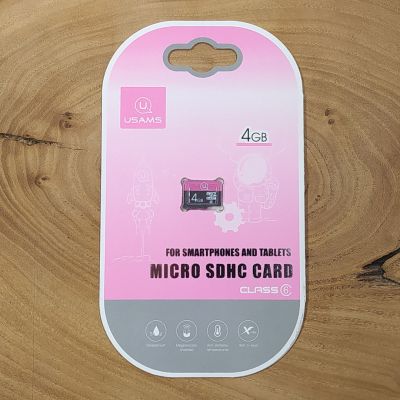 Карта пам'яті Usams 4 Gb  micro SD 6 Class