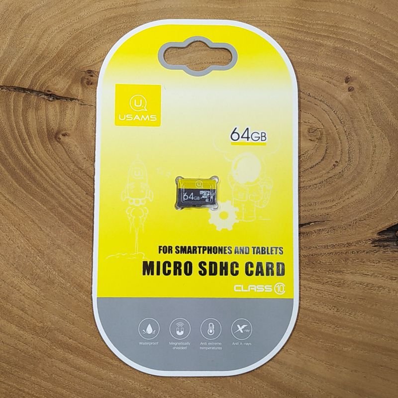 Карта пам'яті Usams 64 Gb  micro SD 10 Class