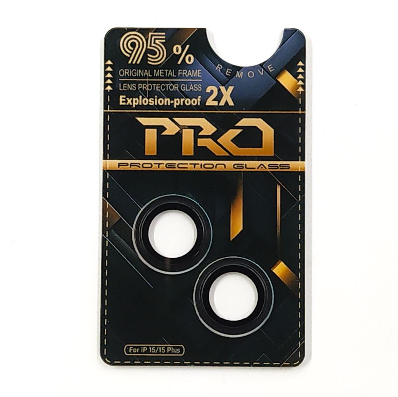 Захисне скло на камеру PRO Camera Lens для iPhone 15/15 Plus Black